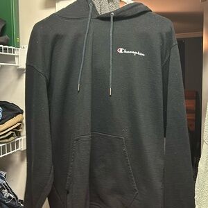 Black Champion Hoodie Large
